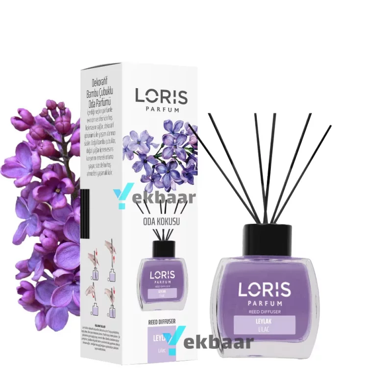 خوشبو کننده هوا لوریس LORIS رایحه یاس بنفش Lilac لیلاک حجم 120ml