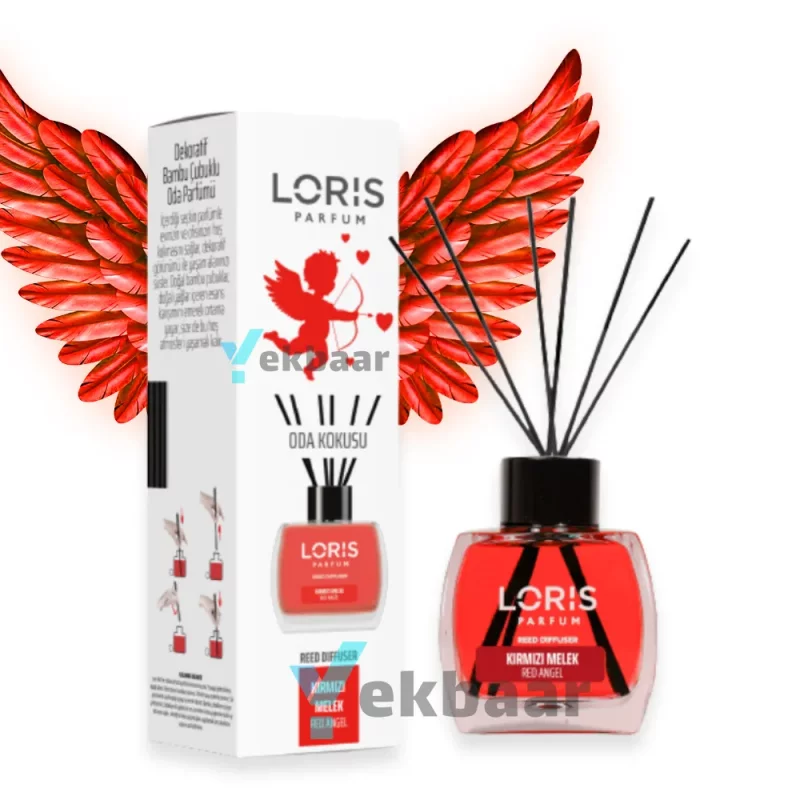 خوشبو کننده هوا لوریس LORIS مدل فرشته قرمز Red Angel ملک انجل قرمز (رِد انجل) حجم 120ml