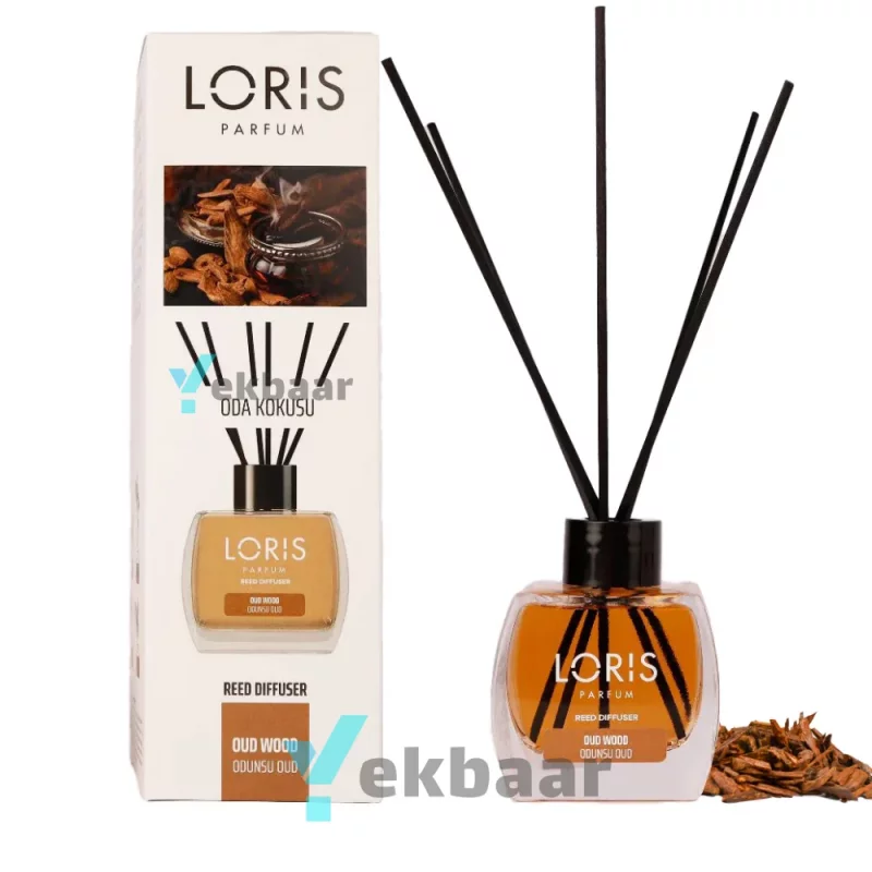 خوشبو کننده هوا لوریس LORIS رایحه عود وود Oud Wood چوب عود حجم 120ml