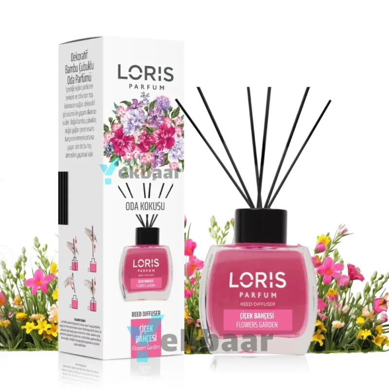 خوشبو کننده هوا لوریس LORIS رایحه گل باغچه Flower Garden فلاور گاردن حجم 120ml