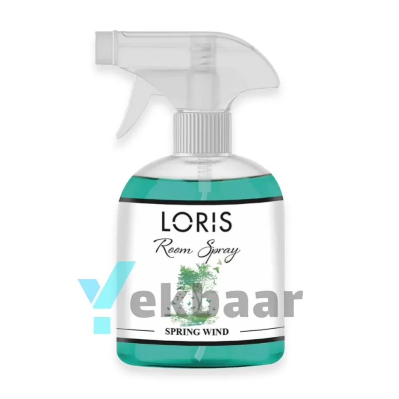 اسپری خوشبو کننده  سطوح لوریس LORIS مدل نسیم بهاری Spring Wind اسپیرینگ ویند حجم 500ml