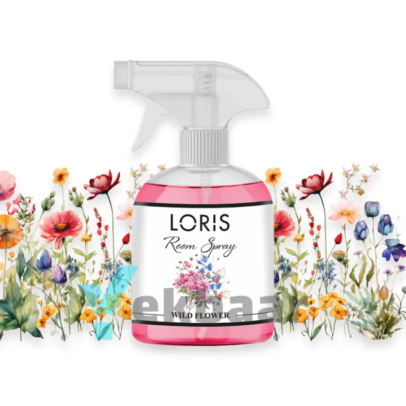 اسپری خوشبو کننده هوا لوریس LORIS مدل گل وحشی Wild Flower وایلد فلاور حجم 500ml