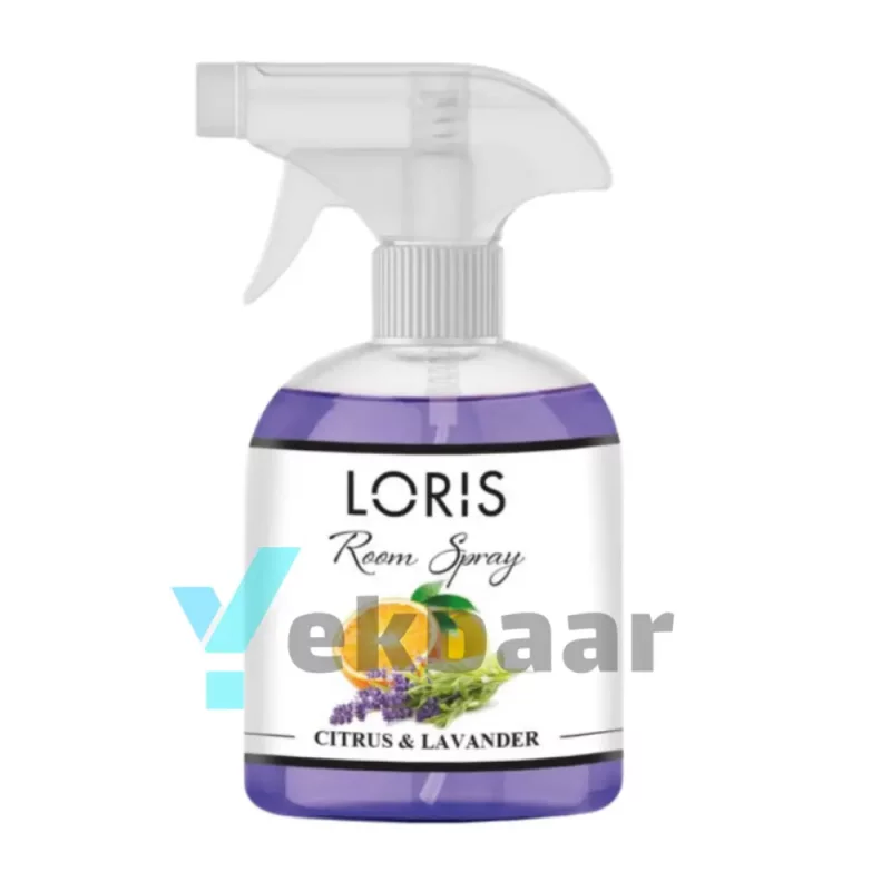 اسپری خوشبو کننده هوا لوریس LORIS مدل اسطوخودوس و مرکبات Citrus & Lavender (سیتروس لوندر) حجم 500ml