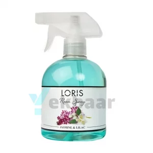 اسپری خوشبو کننده هوا لوریس LORIS مدل جاسمین و لیلاک Jasmine & Lilac یاس بنفش و یاس حجم 500ml