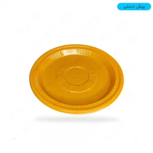 پیش دستی یکبار مصرف - رنگ نارنجی - بسته 25 عدد - ارزان ترین قیمت - ارسال سریع