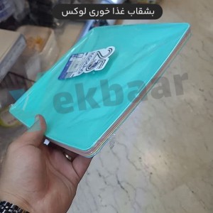 بشقاب غذا خوری یکبارمصرف لوکس پاستلی 6 عددی