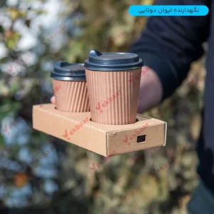 قیمت کاپ هولدر جالیوانی دو تایی کرافت ایفلوت بسته 100 عددی