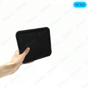 خرید و قیمت سینی مربع تخت پلاستیکی یکبارمصرف درنیکا کد S1 - برند کوشا پلاست ارسال فوری تهران