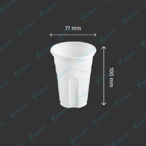 لیوان یکبارمصرف گیاهی برند آملون سایز 250 سی سی بسته 50 عددی ارسال سریع