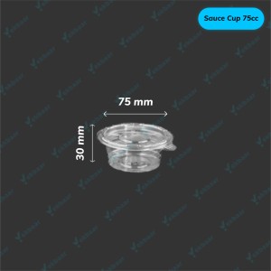 پیاله سسی درب دار یکبار مصرف سایز 75 سی سی تعداد 50 عدد