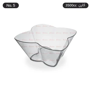ظرف اسنک یکبار مصرف کارن شماره پنچ حجم 3500cc