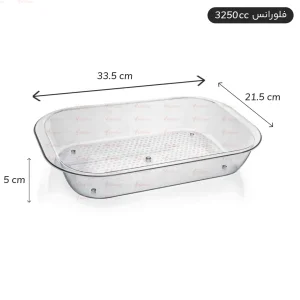 دیس گود یکبار مصرف فلورانس سایز 3250cc یک عددی