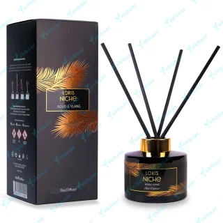 خوشبو کننده هوا لوریس سری نیش Niche رایحه عود و یلانگ Aoud & Ylang حجم 150ml