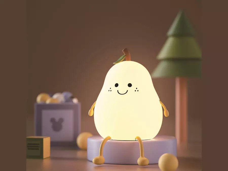 چراغ خواب فانتزی رومیزی قابل شارژ split pear duck sleep night light silicone L40