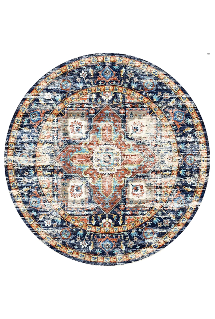 فرشینه گرد و مدرن هال و پذیرایی برند رویان کد F32