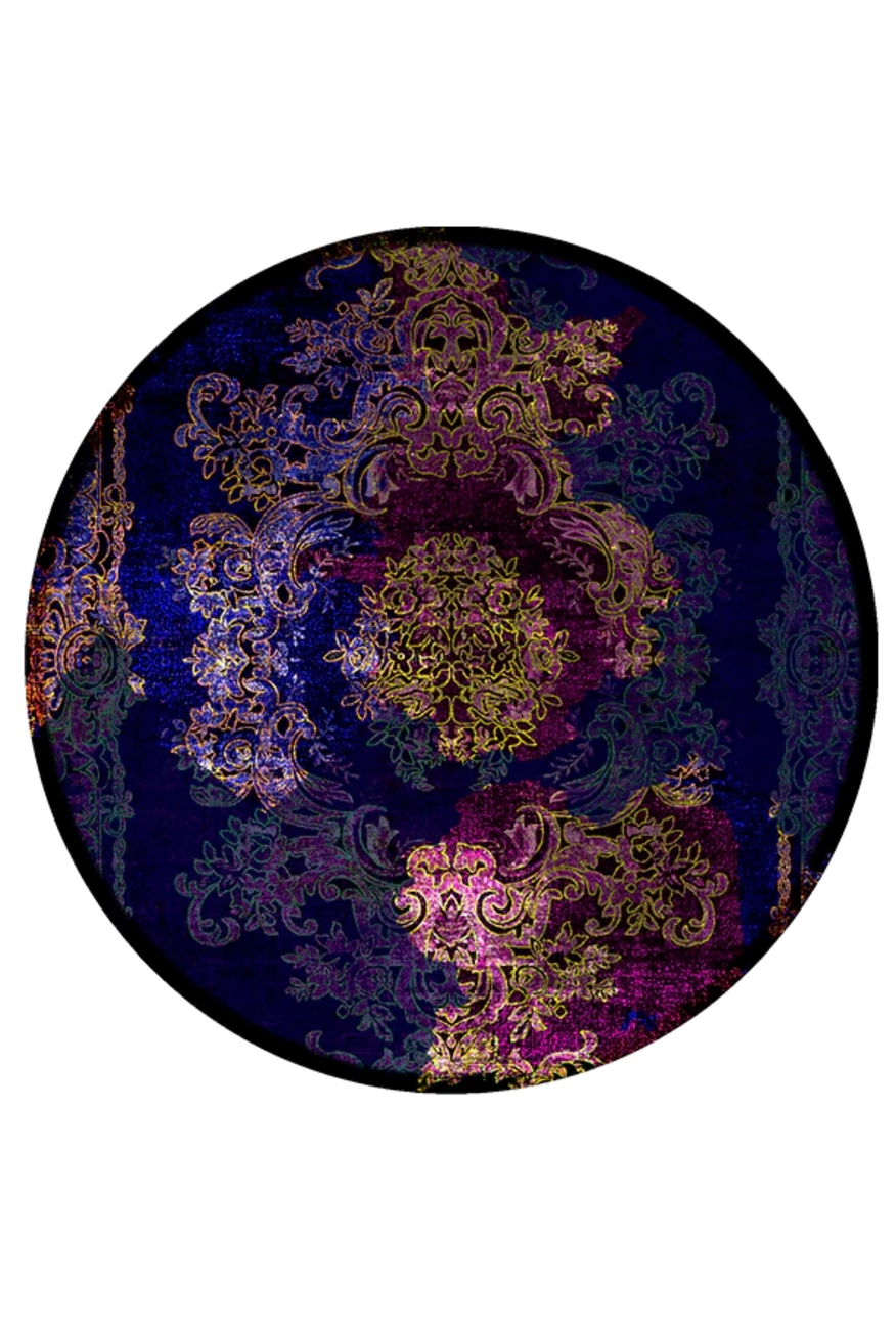 فرشینه گرد و مدرن هال و پذیرایی برند رویان کد F26