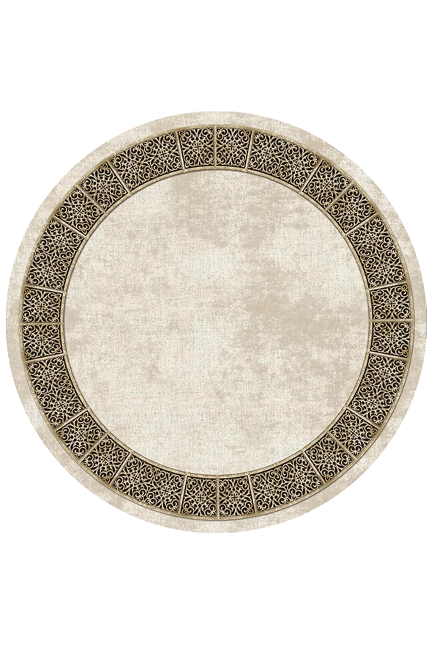 فرشینه گرد و مدرن هال و پذیرایی برند رویان کد F16