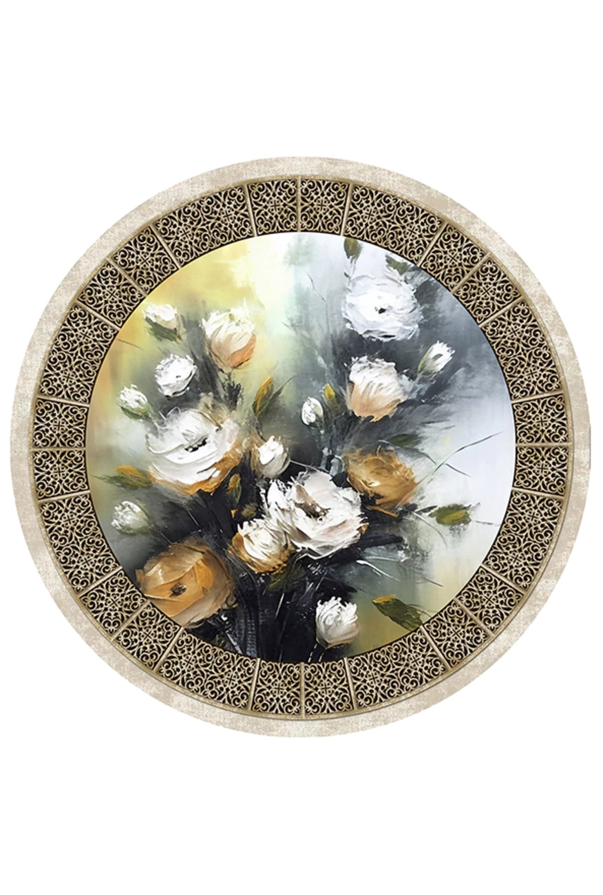 فرشینه گرد و مدرن هال و پذیرایی برند رویان کد F15