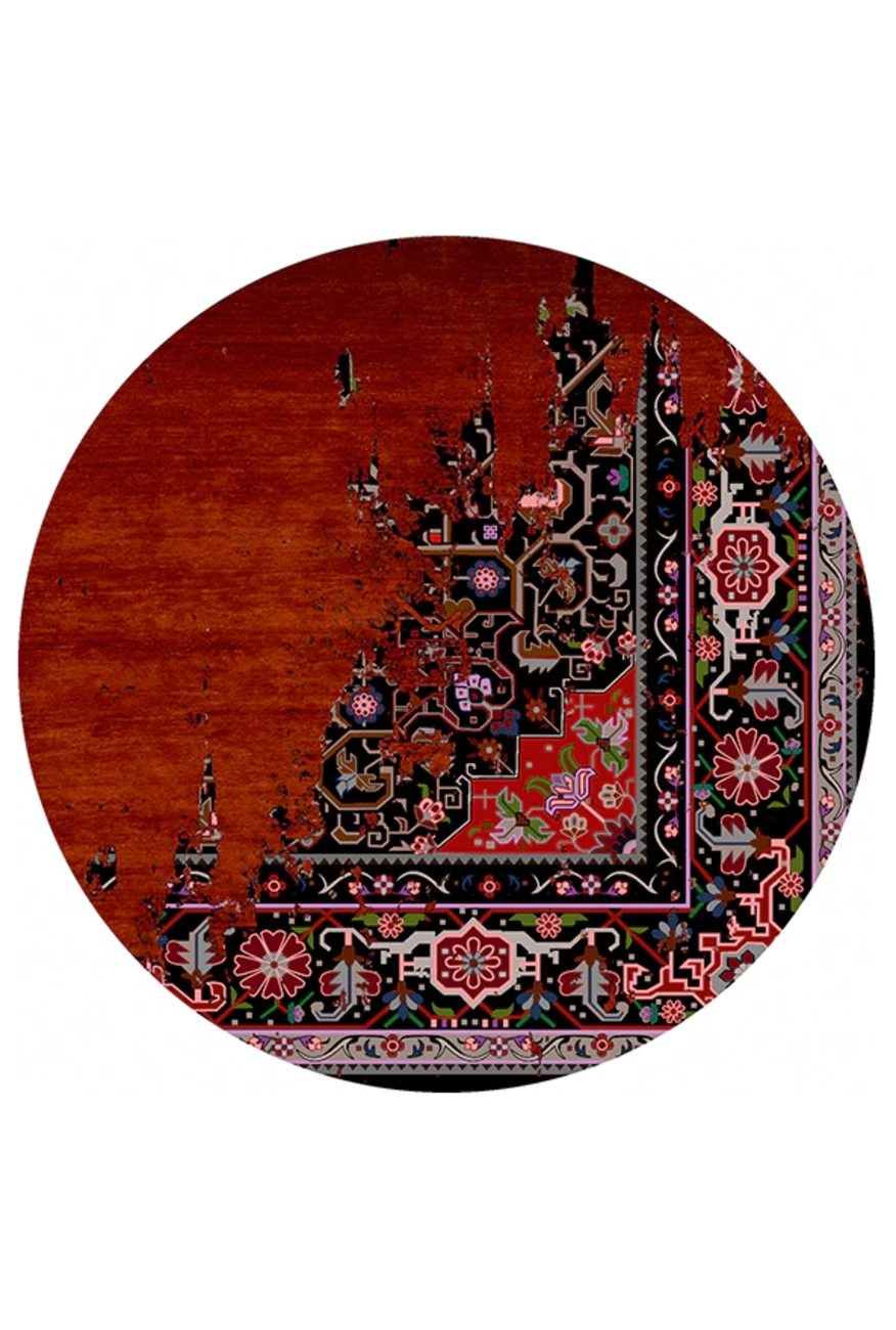 فرشینه گرد و مدرن هال و پذیرایی برند رویان کد F27