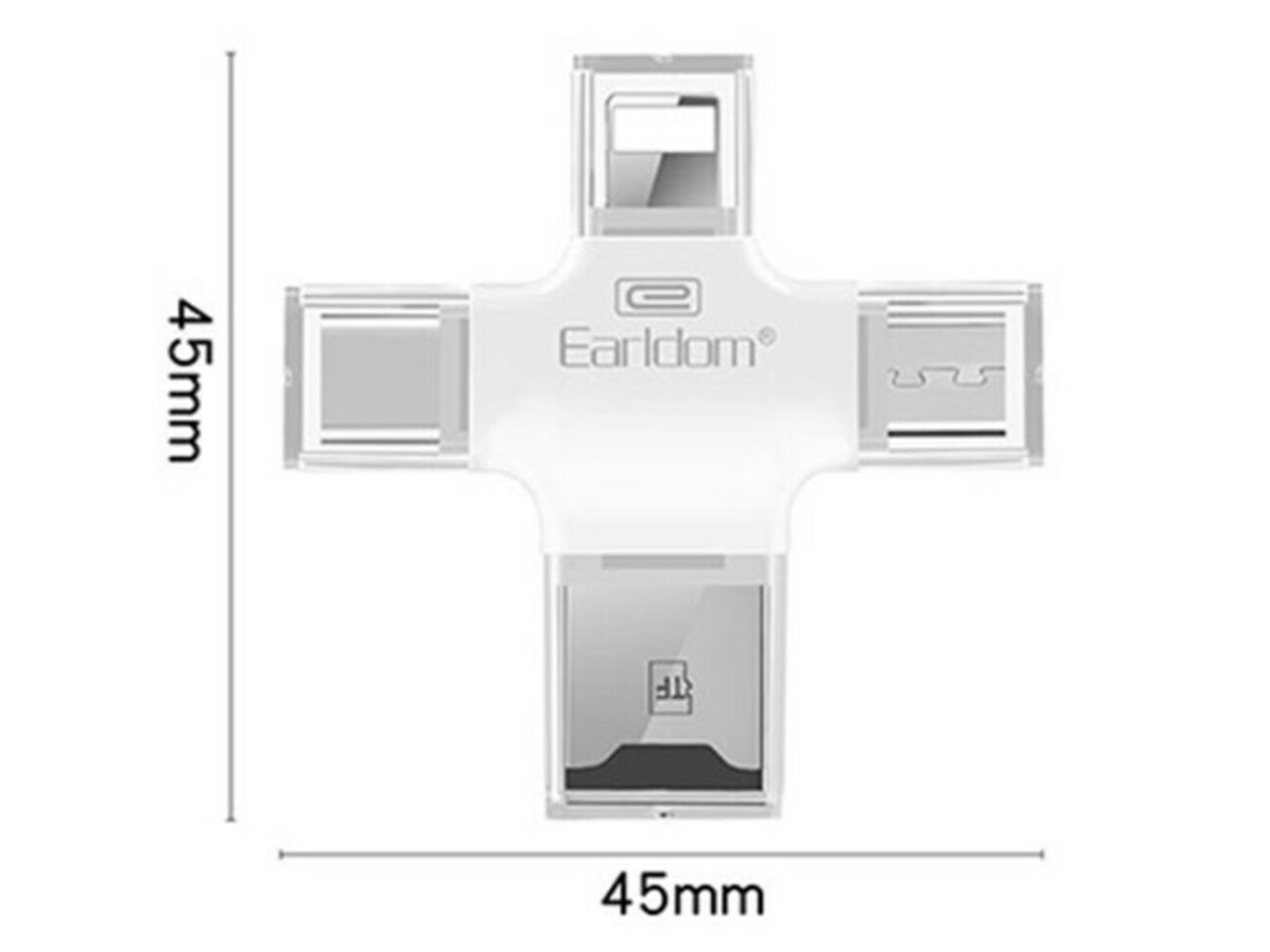 کارت خوان چهار سر ارلدام Earldom ET-OT20 All-in-One Card Reader