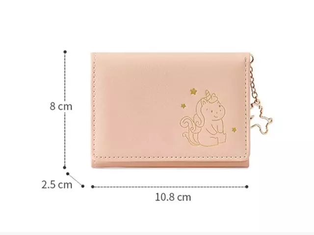 کیف پول زنانه فانتزی کوچک تائومیک میک TAOMICMIC Y8938 Cartoon Unicorn Anime Small Trifold Wallet