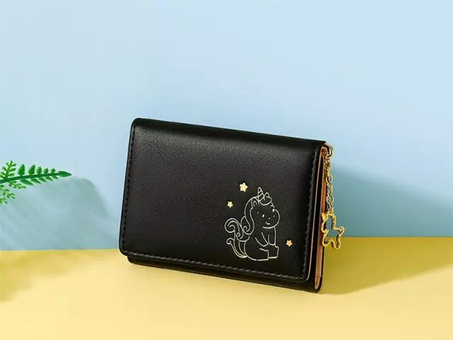 کیف پول زنانه فانتزی کوچک تائومیک میک TAOMICMIC Y8938 Cartoon Unicorn Anime Small Trifold Wallet