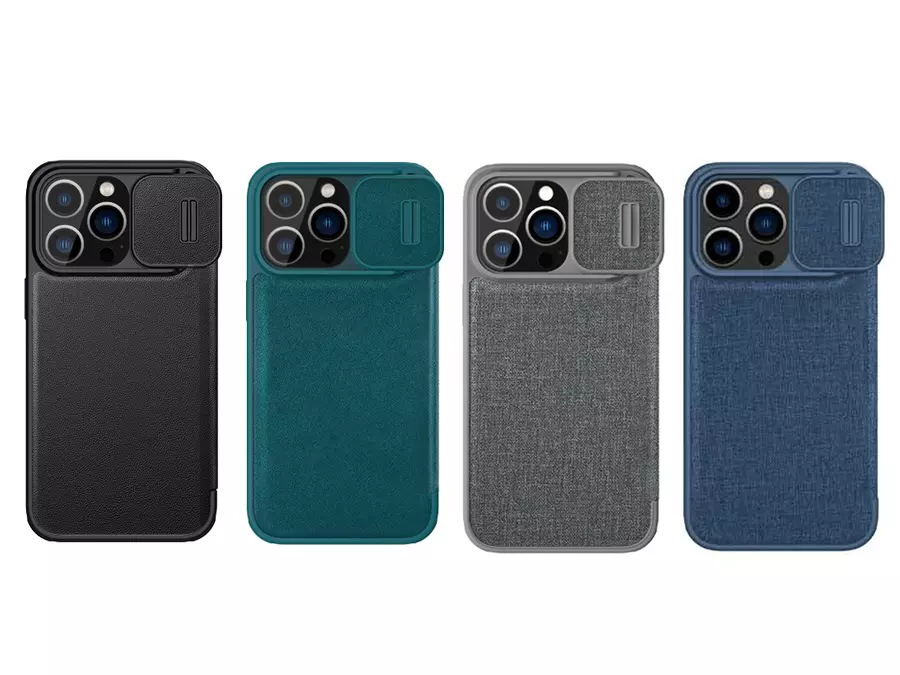کیف آیفون 14 نیلکین Nillkin Apple iPhone 14 Qin Pro Leather Case