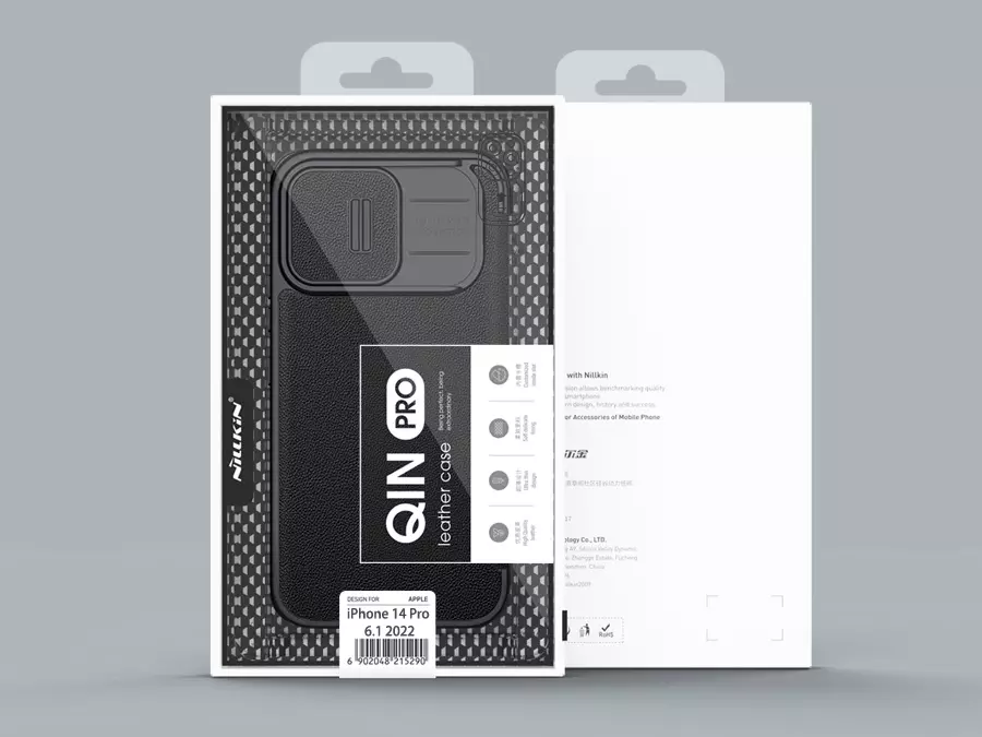 کیف آیفون 14 نیلکین Nillkin Apple iPhone 14 Qin Pro Leather Case