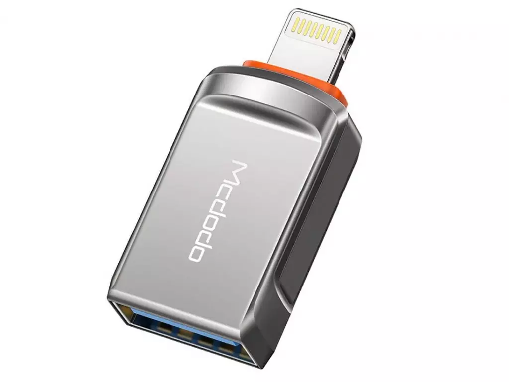 مبدل اوتیجی آیفون یواسبی به لایتنینگ مکدودو MCDODO OTG USB-A 3.0 To Lightning Mini OTG Adapter OT-8600
