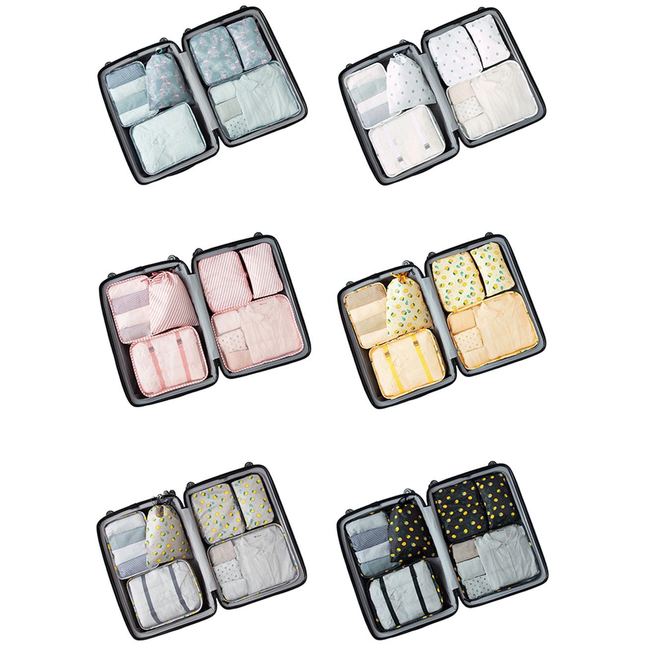 پک نظم‌دهنده چمدان و ساک برلیانس 6تیکهNew travel storage bag
