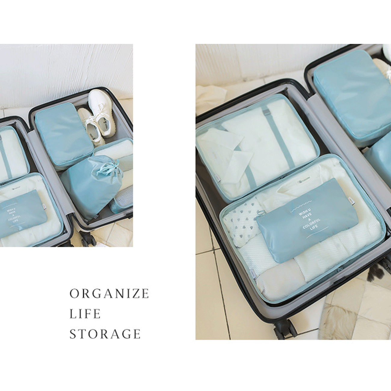 پک نظم‌دهنده چمدان و ساک برلیانس 6تیکهNew travel storage bag