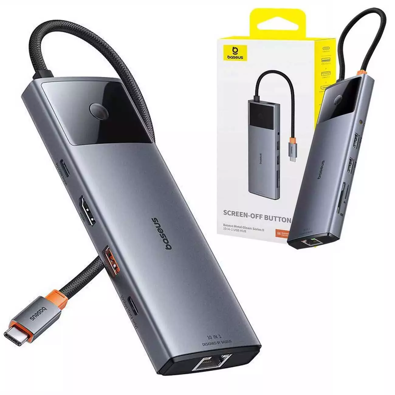 هاب تایپ سی 10 پورت بیسوس BS-OH084 B00061800812-00