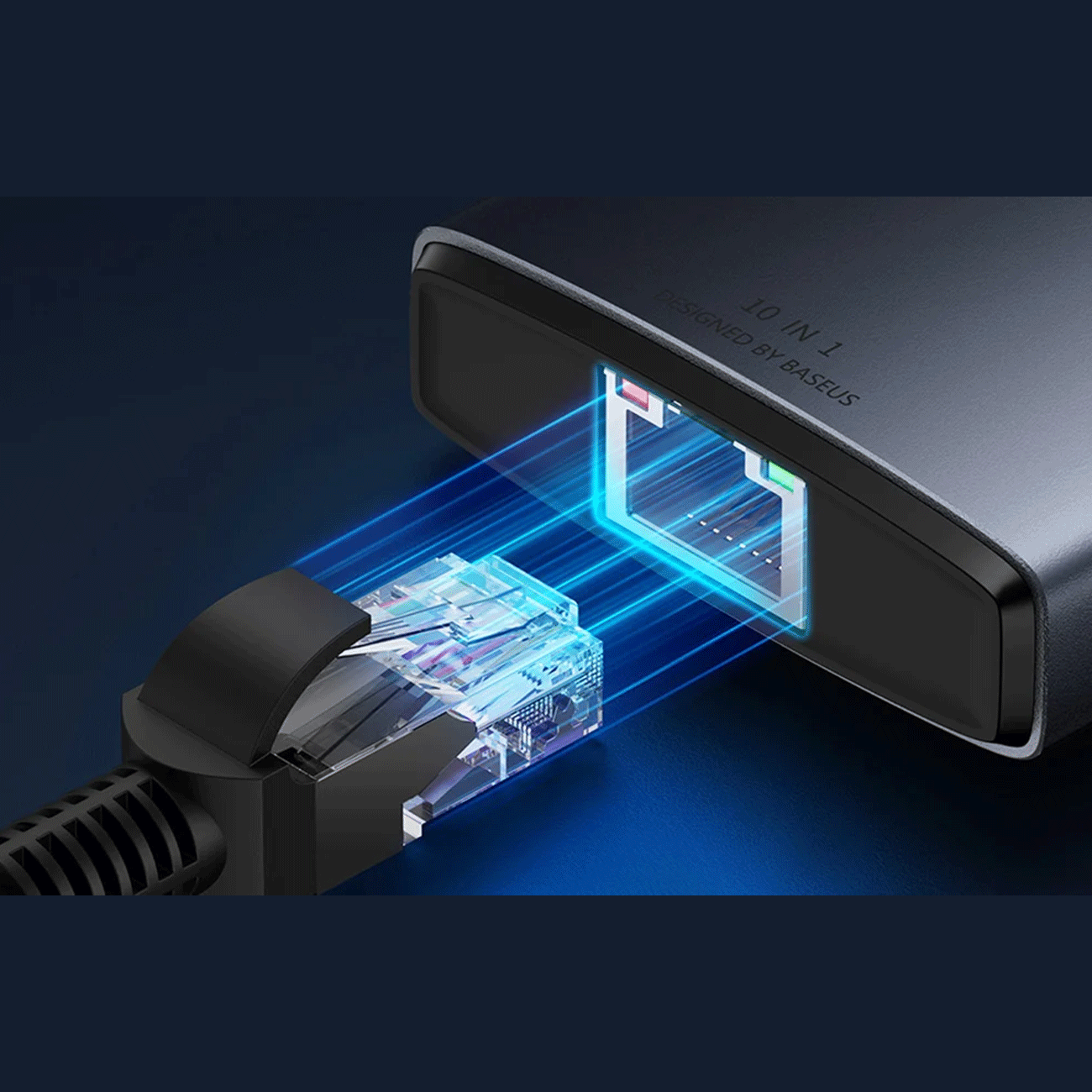 هاب تایپ سی 10 پورت بیسوس BS-OH084 B00061800812-00