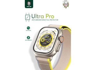 محافظ صفحه نمایش اپل واچ 49 میلی‌متری گرین لاین  Green Lion Ultra Pro HD Glass Full Protection Apple Watch 49mm GNHDGL49CL