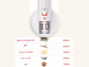 کیفیت جارو شارژی شیائومی مدل Xiaomi Deerma CM1900 Wireless Handheld Vacuum Cleaner