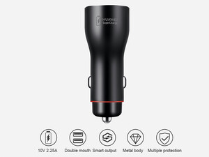 کیفیت شارژر فندکی هواوی Huawei CP36 Dual USB Super Fast Charging Car Charger Max 22.5W SE