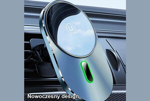 هولدر موبایل مگنتی و شارژر بی سیم داخل خودرو یوسامز Usams US-CD170 15W Magnetic Car Wireless Charger Phone Holder