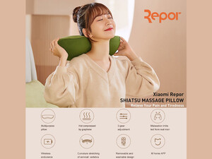 بالش ماساژ چند کاره بی سیم حرارتی شیائومی Xiaomi Repor Smart Neck Massage Pillow RP-r1