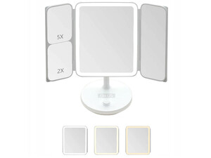 قیمت آینه آرایشی شیائومی Xiaomi Jordan And Judy LED CountertopVanity Mirror Foldeable Nv536