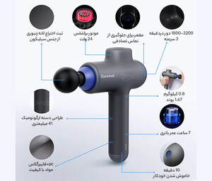 ماساژور تفنگی قابل حمل شیائومی Xiaomi YMJM-420T Fascia Massage Gun