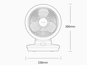 پنکه رومیزی شیائومی با قابلیت چرخش 120 درجه چپ و راست Xiaomi FIVE YSDFS001XD Air Circulation Fan-Desk Fan