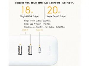 چندراهی برق شیائومی Mi Power Strip 20W 2A1C