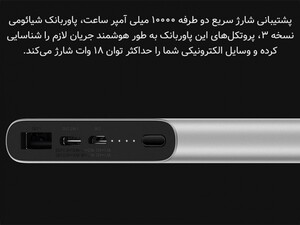 پاور بانک سریع شیائومی Xiaomi PLM12ZM Power Bank V3 10000mAh