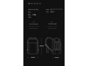 خرید کوله پشتی ضد آب بنج BANGE BG-7690 Backpack Bag Waterproof Laptop Backpack