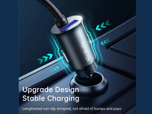 شارژر فندکی سوپر فست شارژ تایپ سی و یو اس بی 5 پورت مک‌دودو MCDODO CC-1900 107W Digital Display Car Charger