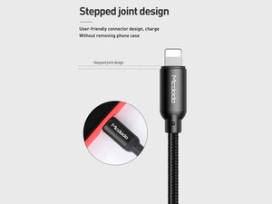 کابل شارژ و انتقال دیتا 1.2 متری لایتنینگ مک دودو MCDODO Data Cable For Lightning 1.2M CA-710 قابلیت اتصال به موبایل از روی کاور