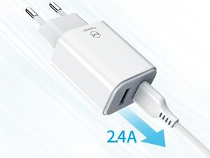 شارژر دیواری فست دو پورت مک دودو MCDODO Dual Port Travel Charger CH-614 با قابلیت شارژ سریع