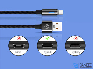 کابل هوشمند تایپ سی Mcdodo Auto Disconnect Type-C Cable