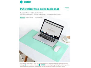 Coteetci PU leather two-color table mat 85003-S