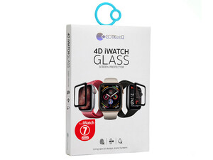 خرید محافظ صفحه نمایش اپل واچ 41 میلی‌متری سری 7 کوتتسی Coteetci iWatch7 frame full Glue tempered glass 24002-41